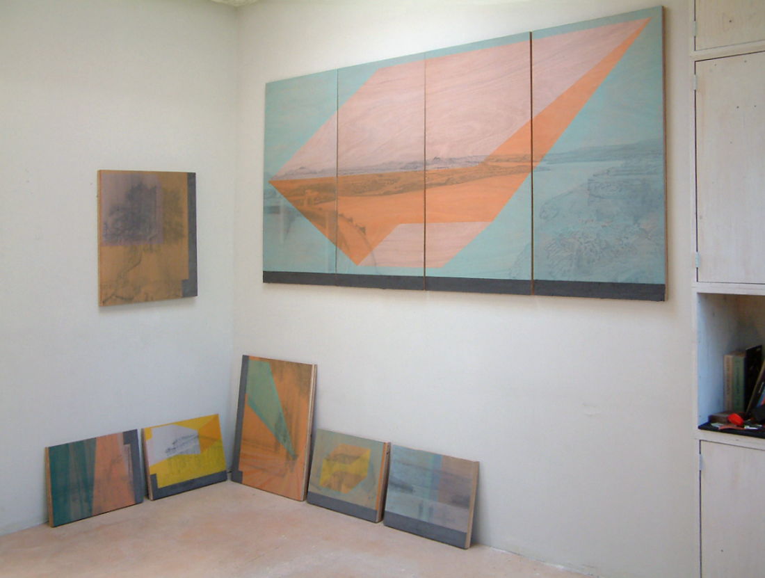Nieuw werk in atelier